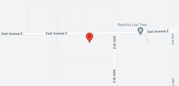 map of East Ave E and  58 Steet Lancaster, CA 93535